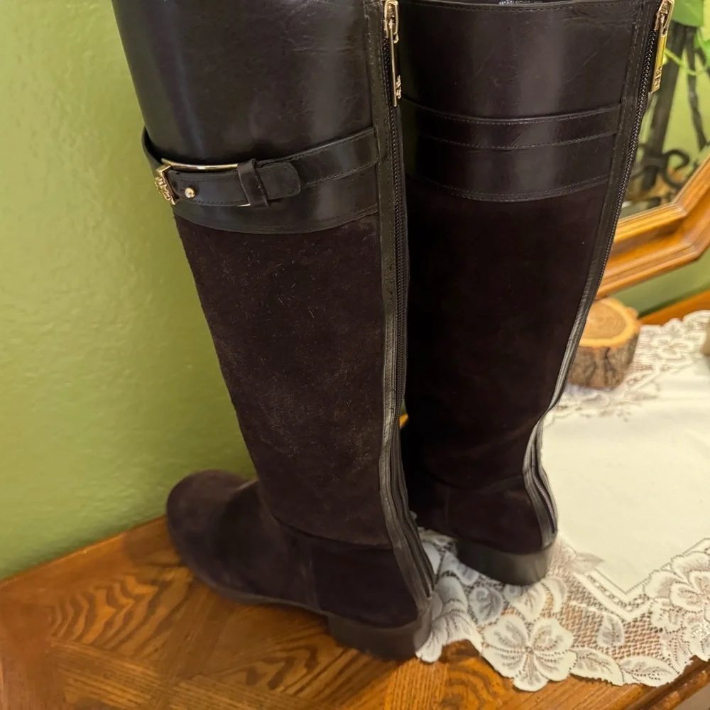 Tory Burch Suede Knee-High Boots
